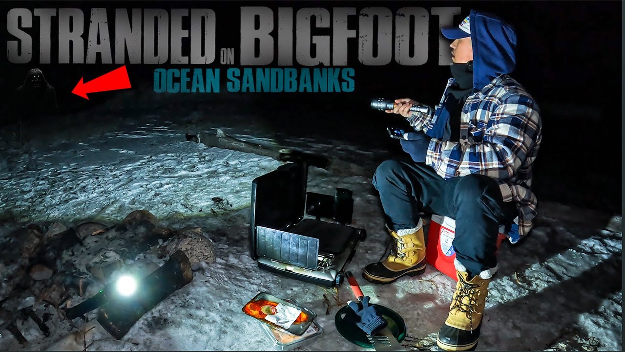 (STRANDED ON BIGFOOT ISLAND) The NIGHT I ALMOST DIED by FROST CAMPING For BIGFOOT On HAUNTED BEACH