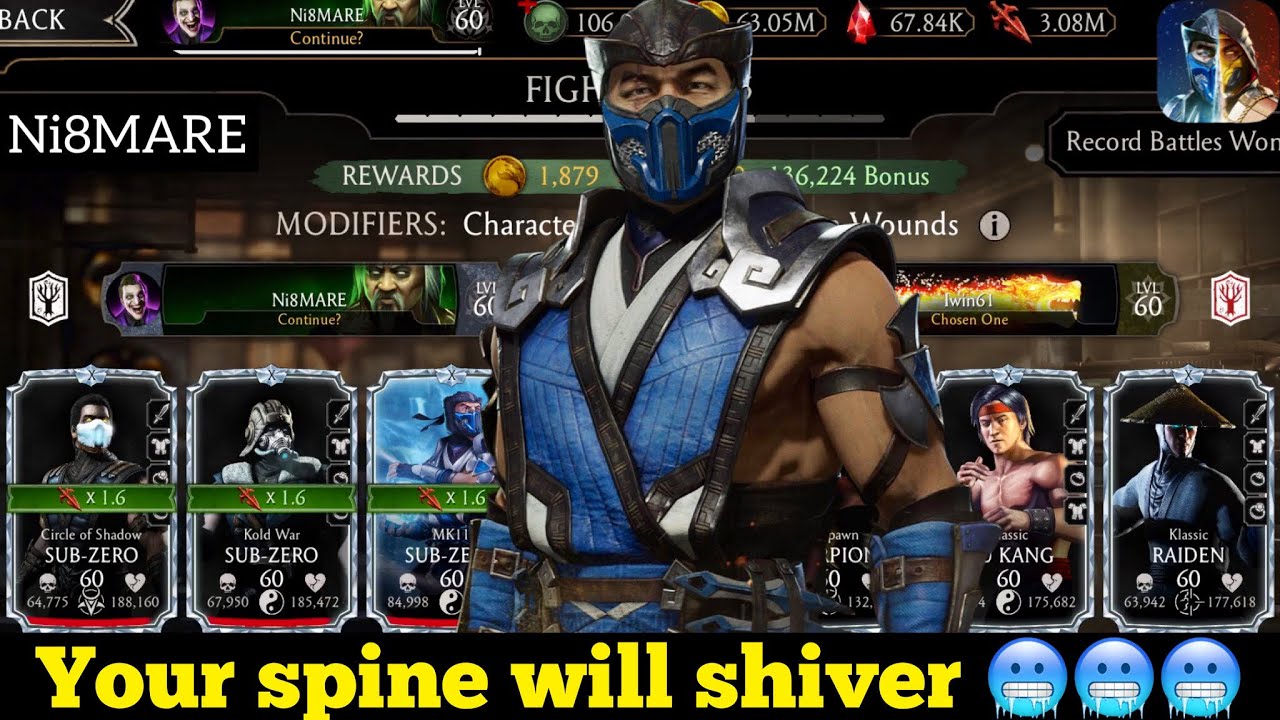 Sub-Zero’s Team Gameplay | Survivor Mode Elder Tower | MK Mobile