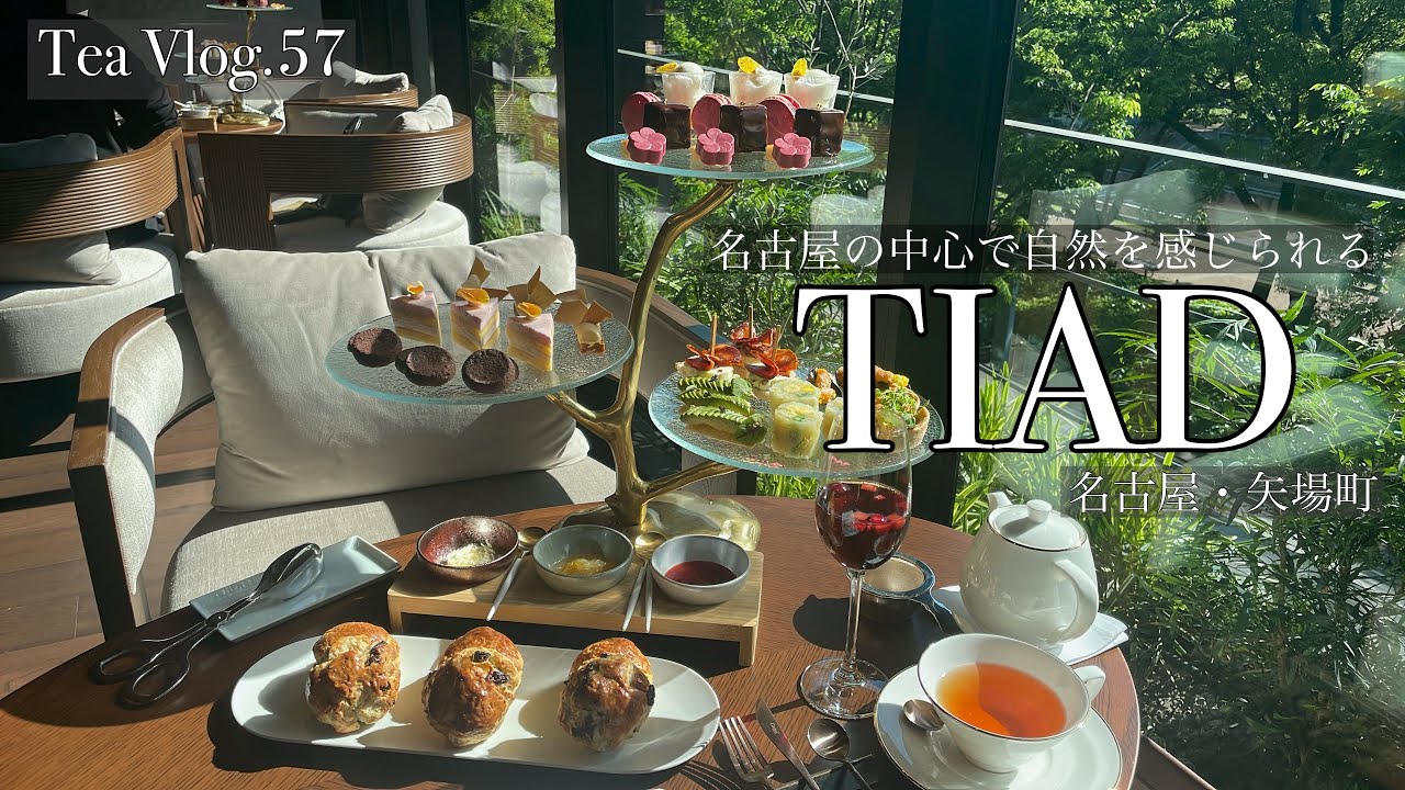 【お茶Vlog.57】名古屋の中心で自然を感じながらアフタヌーンティー『TIAD』