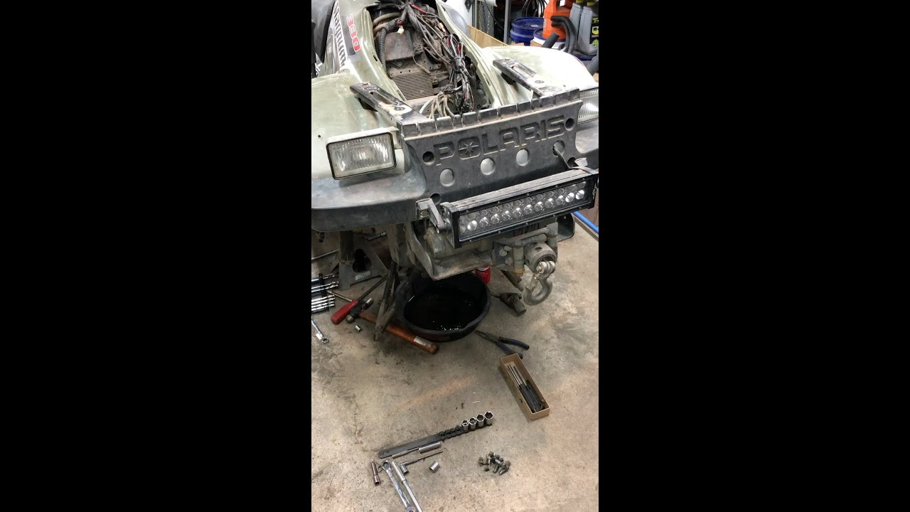 Polaris AWD Front Differential Rebuild   PART 1 Teardown   2004 Magnum 330 Hilliard Clutch