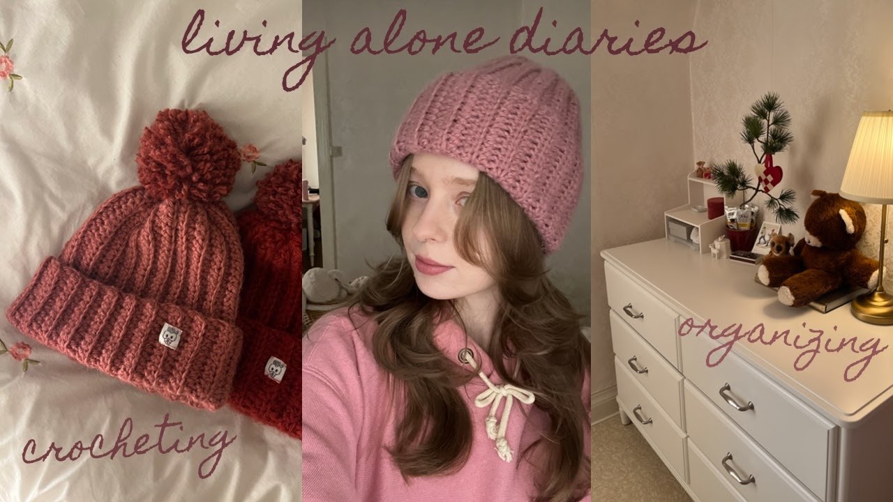 living alone diaries // organizing my clothes, crocheting & dying my hair