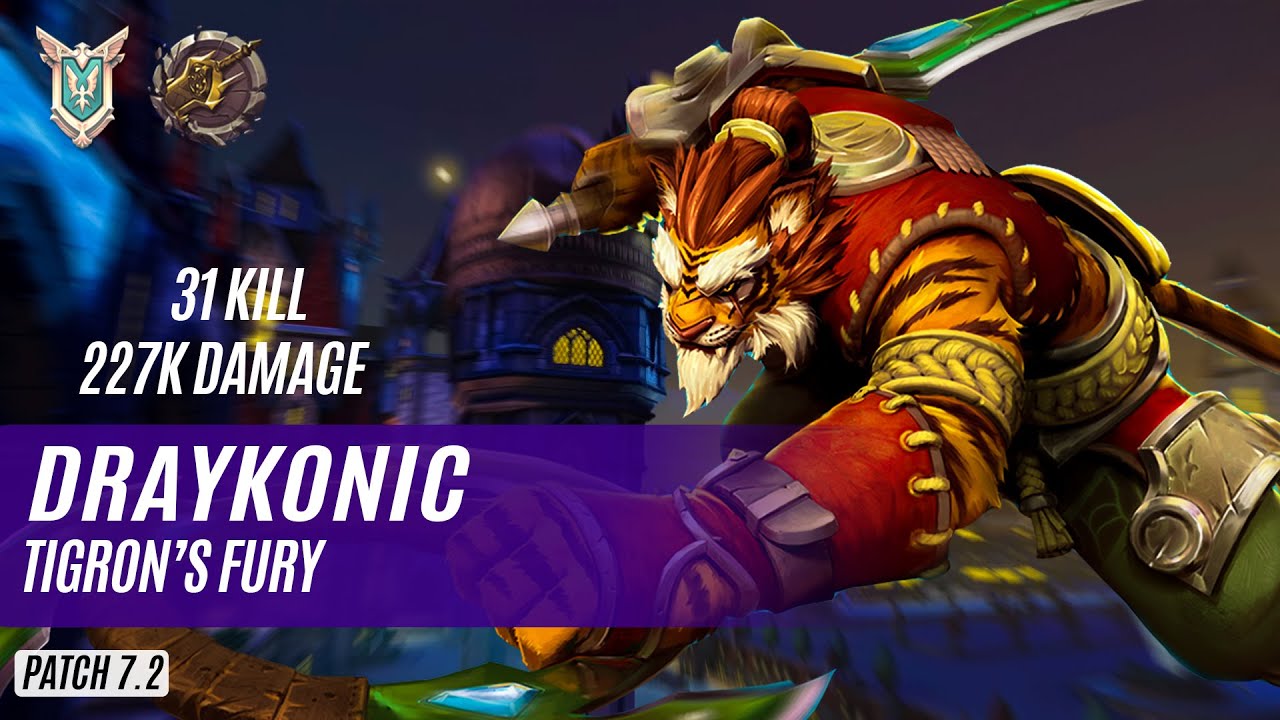 31 KILL 227K DAMAGE DrayKonic TIBERIUS PALADINS COMPETITIVE (MASTER) TIGRON’S FURY
