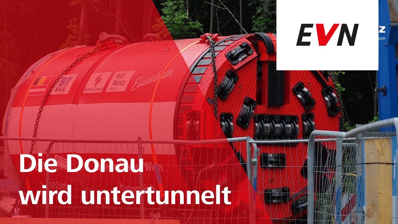 Neuer Tunnel zwischen Klosterneuburg und Korneuburg unter der Donau.