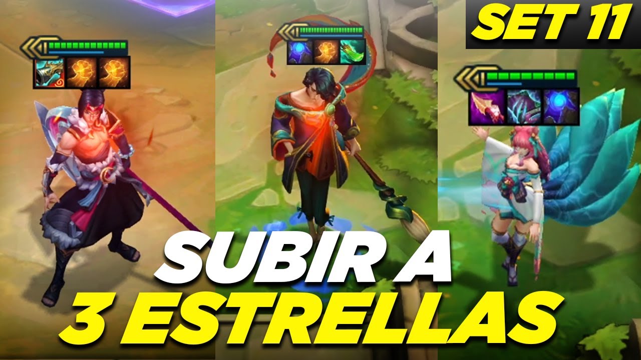 ✅ GUIA para SUBIR a 3 ESTRELLAS a TODOS los CAMPEONES de TFT SET 11 #FabulasEnTinta