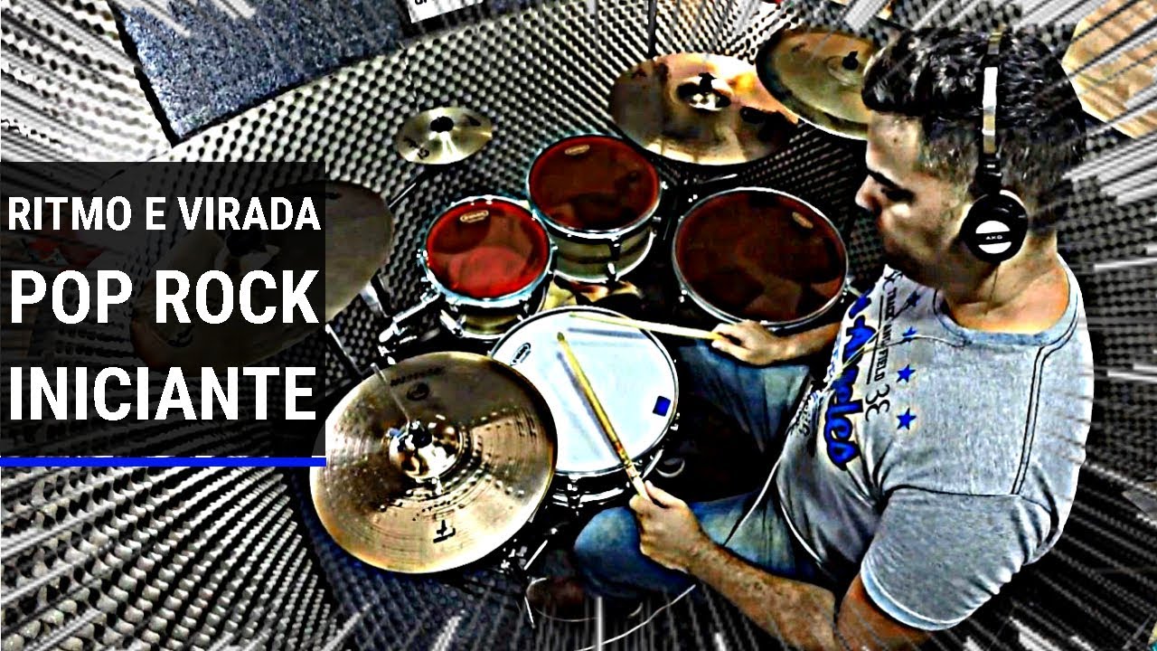 RITMO E VIRADA POP ROCK NA BATERIA