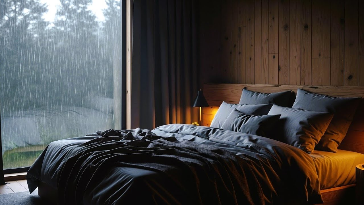 Rain Sounds For Sleeping - 99% Instantly Fall Asleep With Rain And Thunder Sound At Night Relax