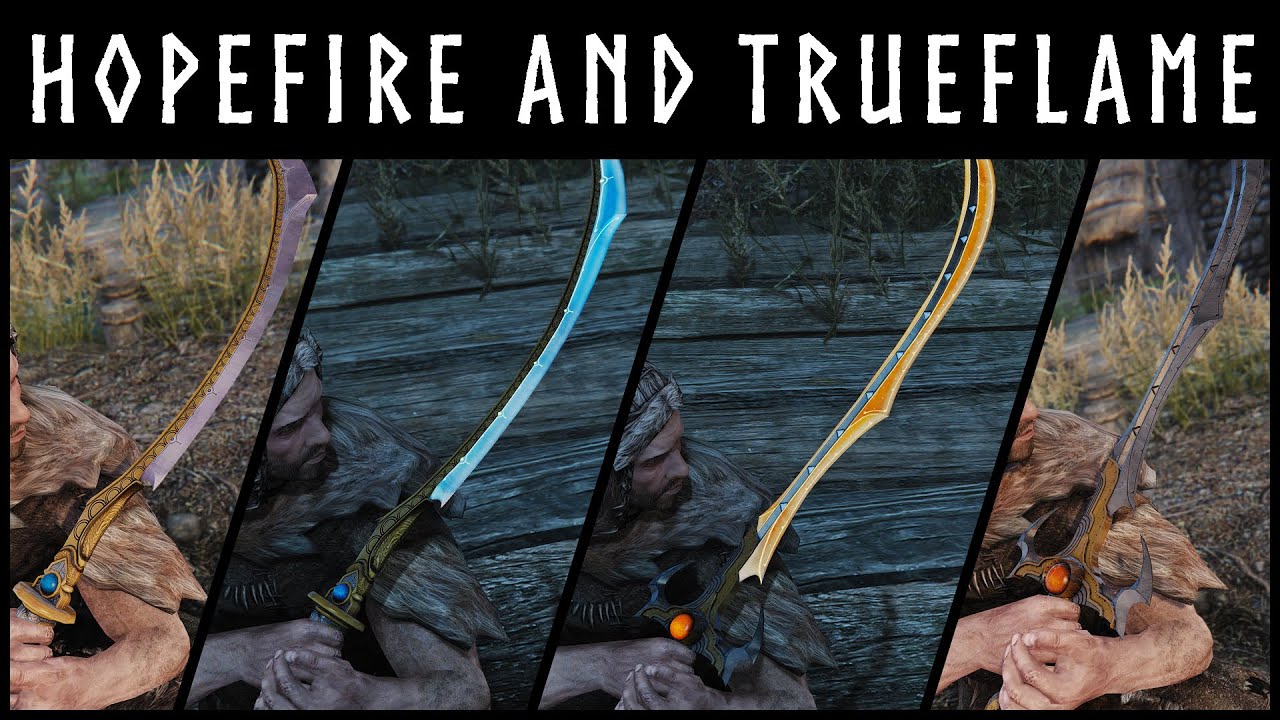 Kanjs &ndash; Hopesfire & Trueflame | Legendary Twin Blades Skyrim Mod