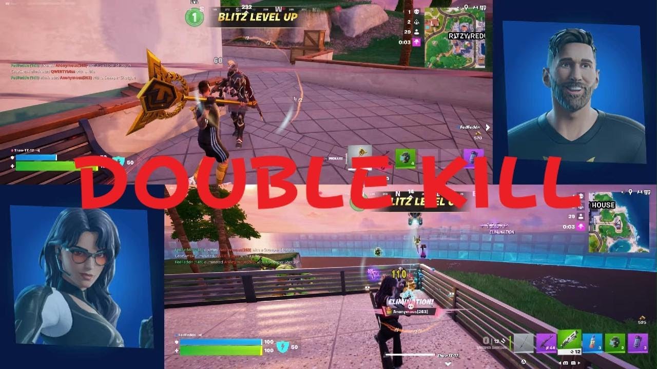 10 Kills Carry! Split-Screen Duos WIN | Blitz Royale