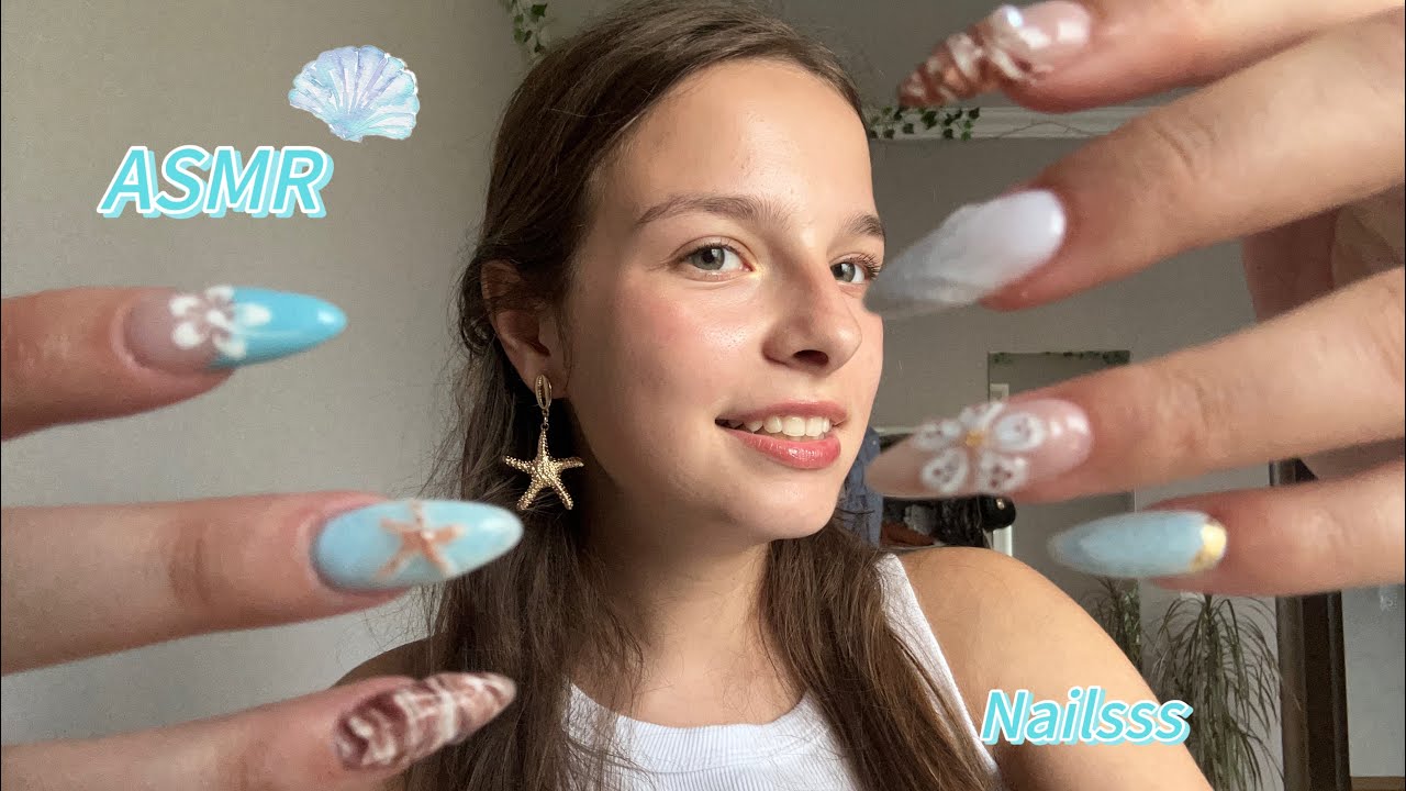АСМР с новыми ногтями (таппинг и скрэтчинг)💅🏻🐋