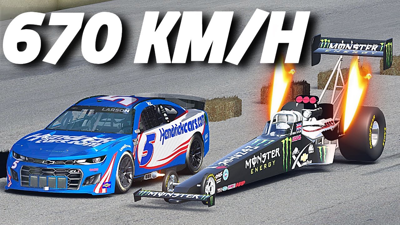 Top Fuel DRAGSTER vs NASCAR At MONZA