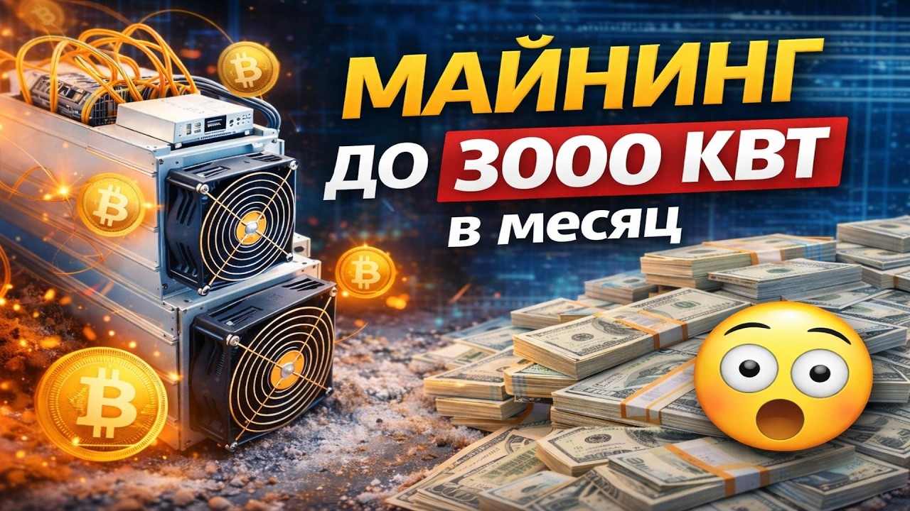 МАЙНИНГ 2026 | ЧТО ДОБЫВАЮ ДО 3000 КВТ В МЕСЯЦ  С ПРОФИТОМ НА СЕГОДНЯ!