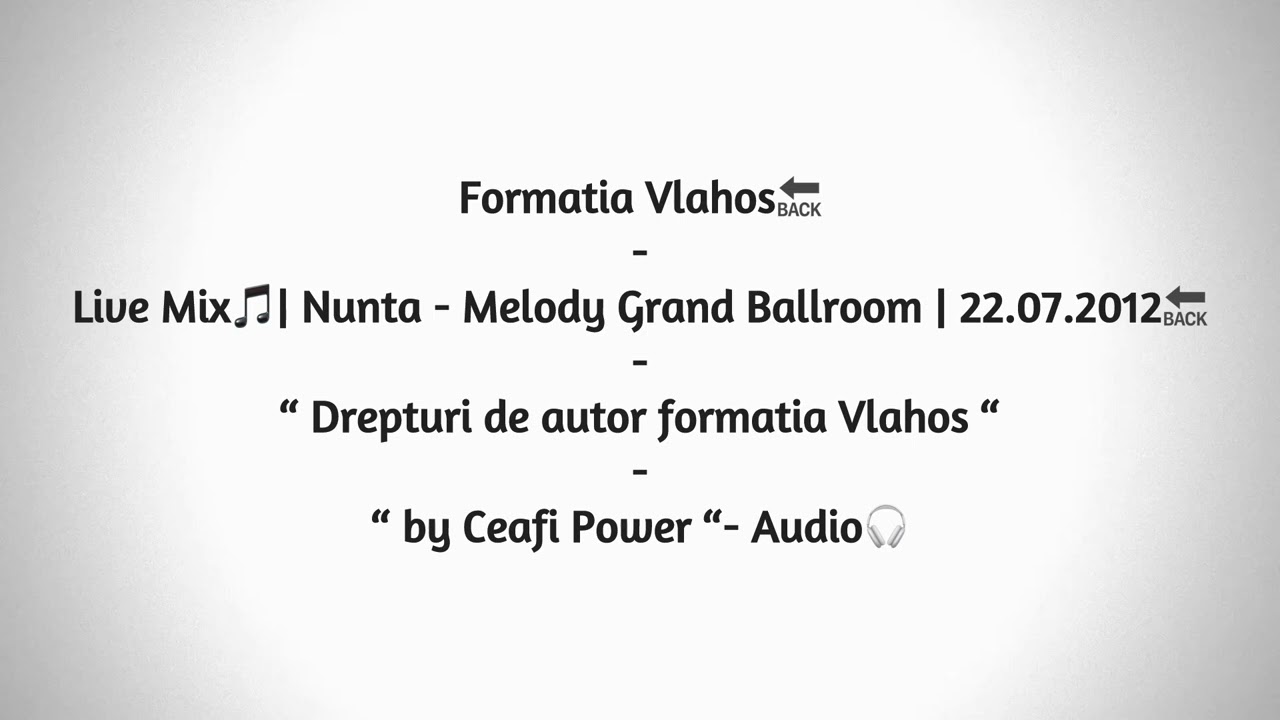 Formatia Vlahos - Live Mix - Nunta - 232
