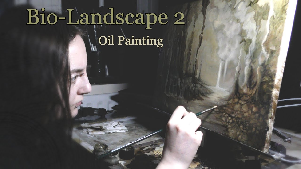 Bio-Landscape 2 - Oil Painting |Landscape with Human features| Dark Surrealism