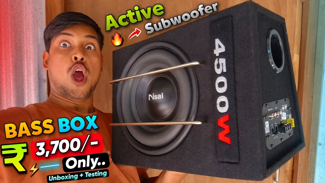 I Bought 4500 Watt Active Subwoofer Only At ₹3,700 Rupees.. Unboxing & Testing... | Nisai NS-1020
