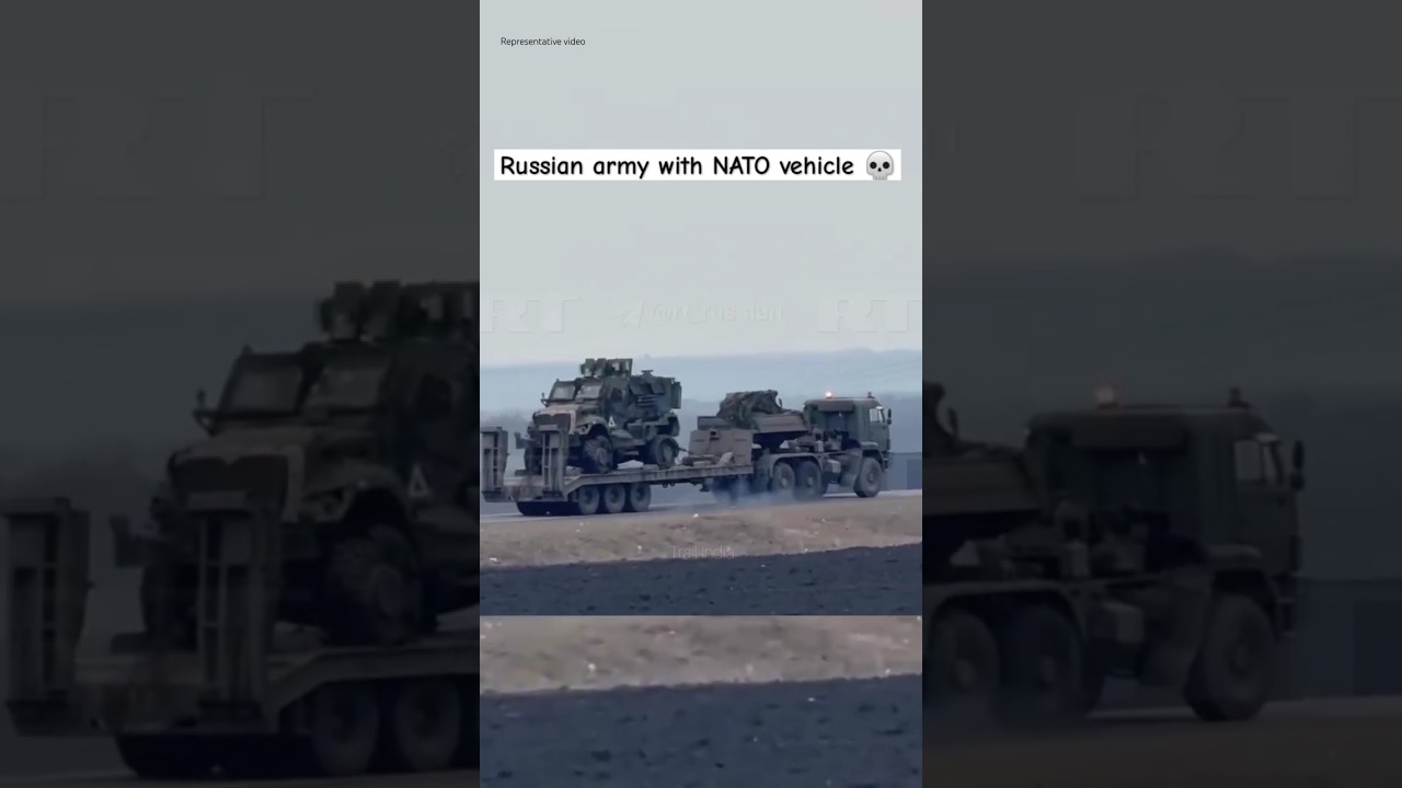 Russian army displaying NATO vehicles