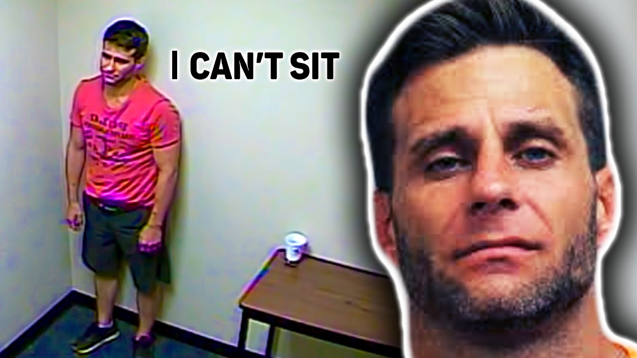 Panicked suspect can't stay still