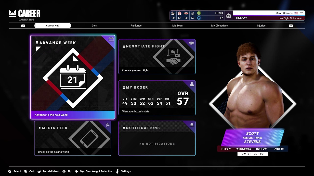 Live! Undisputed Career Grind