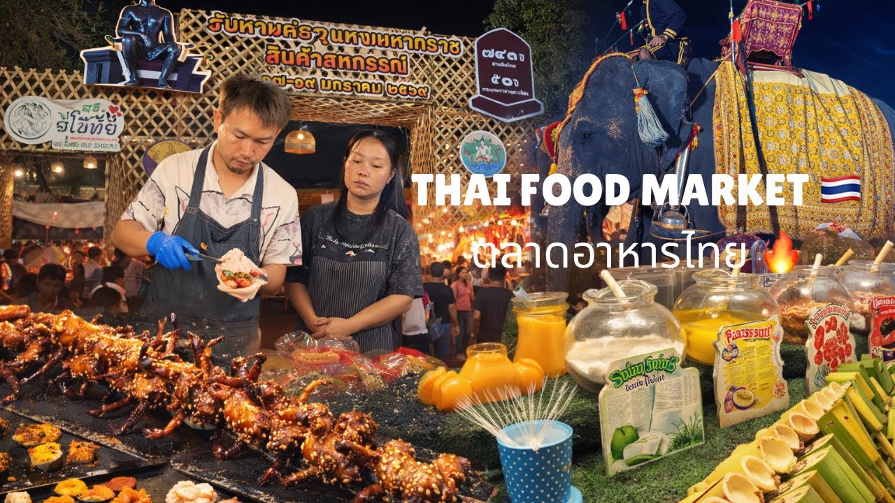 Exploring Thai food market 🇹🇭 