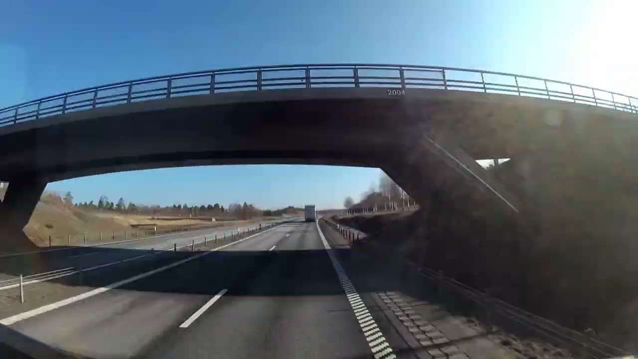 Truck Trip. Trelleborg - Eskilstuna. 24.03.2022. time lapse, FHD_1080