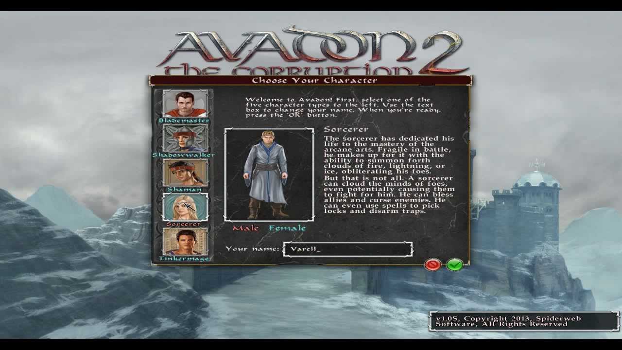 Avadon 2 Gameplay Intro (No Commentary)