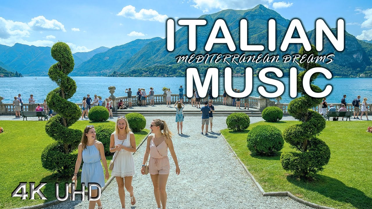 Bellagio, Italy 🇮🇹 4K | Italian Music & Mediterranean Chill on Lake Como