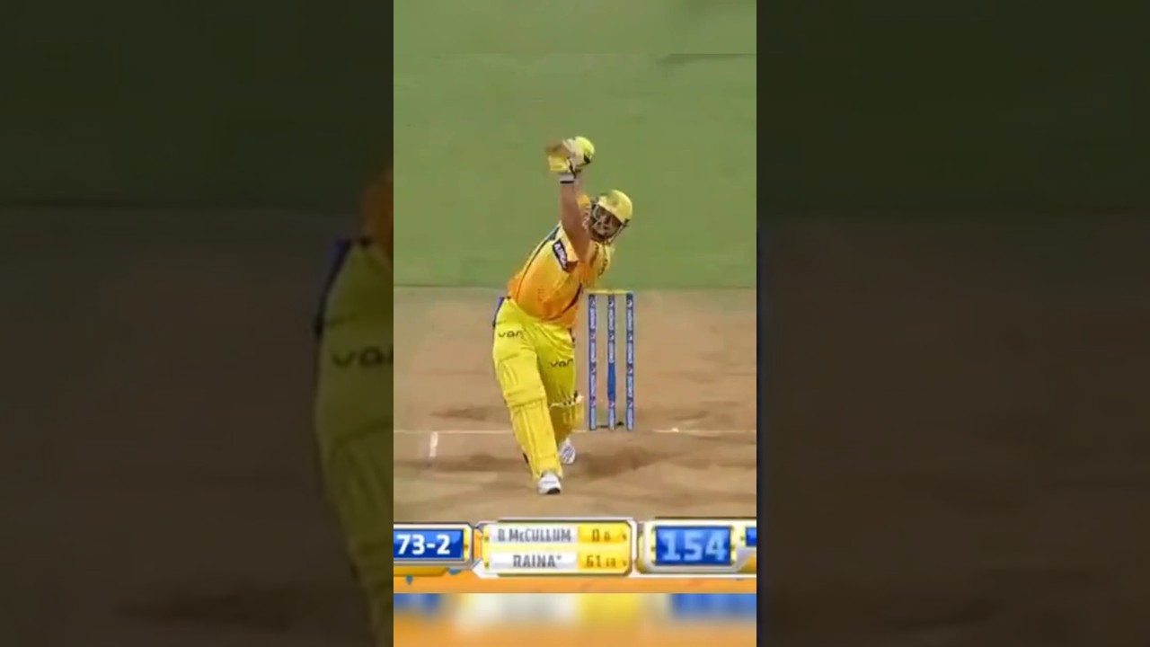 Suresh Raina lofted straight drive 🏏😇🔥#shorts #sureshraina #suresh #raina #csk #cskvskxip #rc #trend