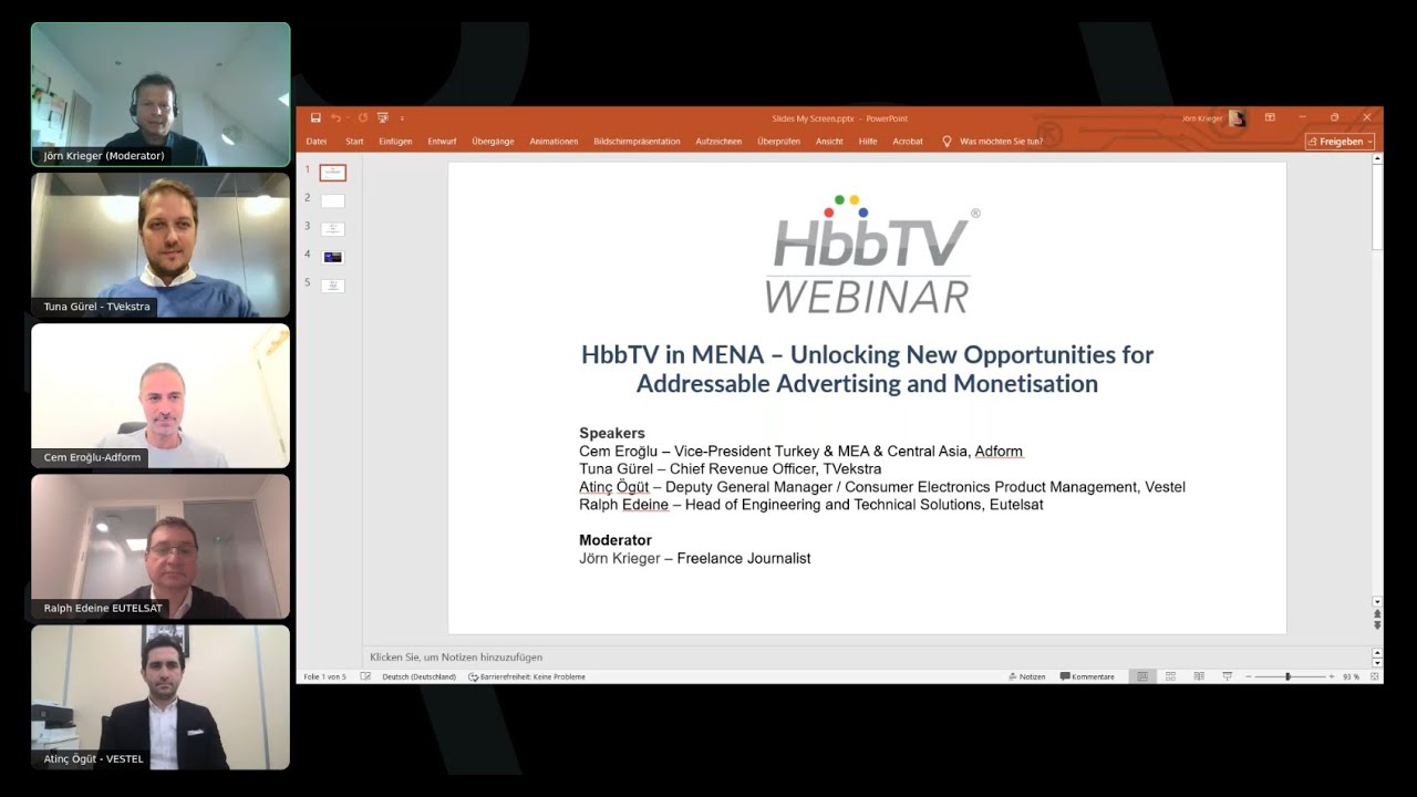 HbbTV Webinar: HbbTV in MENA: Unlocking New Opportunities for Addressable Advertising & Monetisation