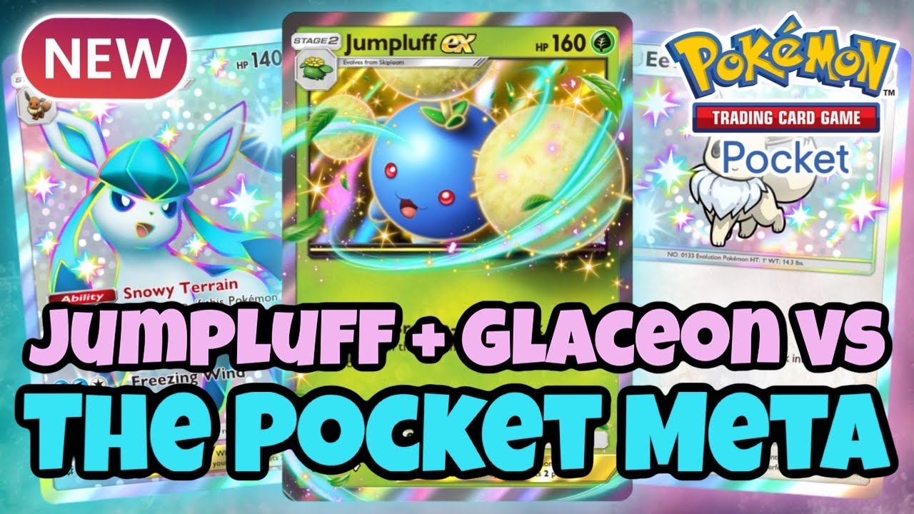 Jumpluff EX + Glaceon EX против The Pocket Meta | Pokémon TCG Pocket
