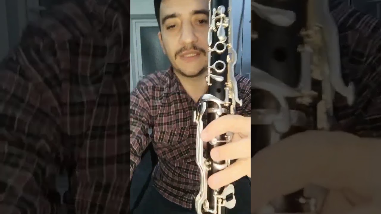 Klarnet yakın çekim Deniz üstü köpürür