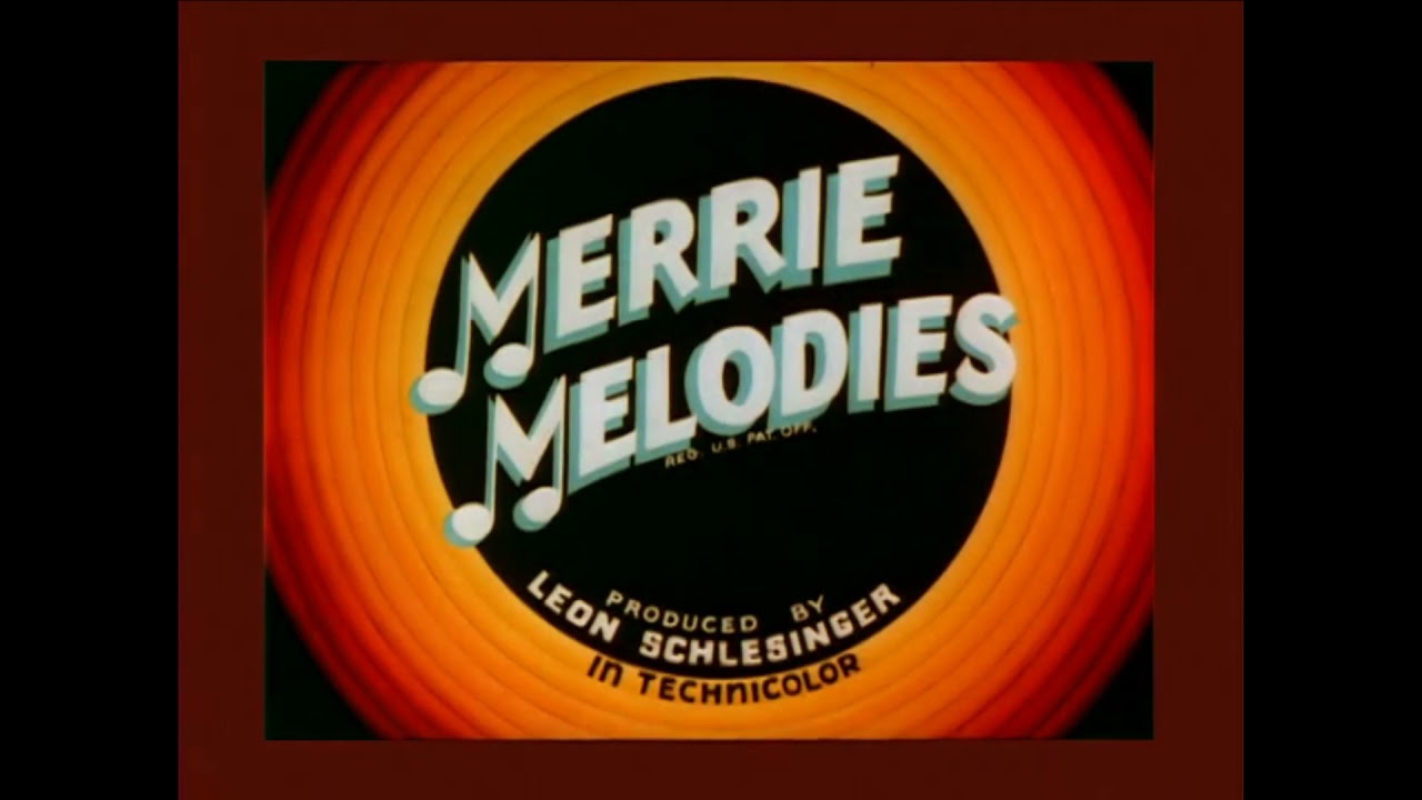 1937-1938 Merrie Melodies intros and closings (yellow-orange rings)