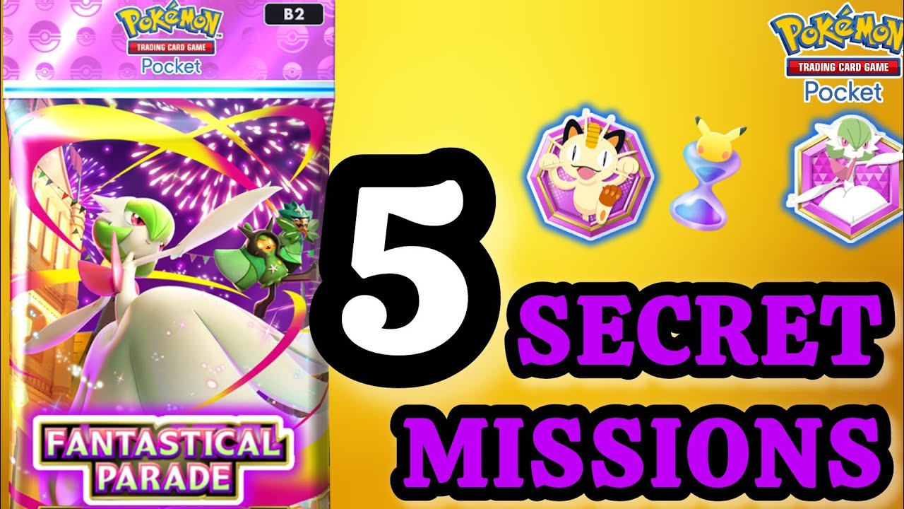 Fantastical Parade 5 Secret Missions & Emblems Explained  #pokemontcgpocket