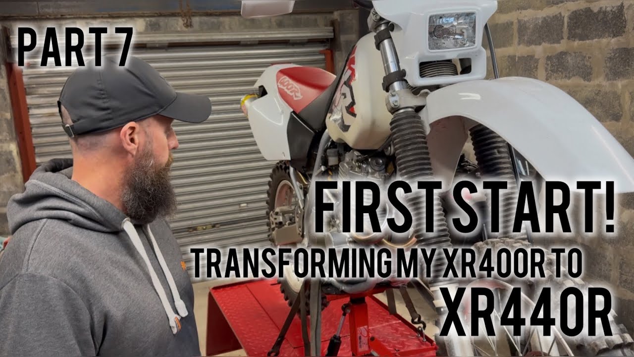 Honda XR400R 440 big bore upgrade first start | Transforming XR400R to XR440R Part 7