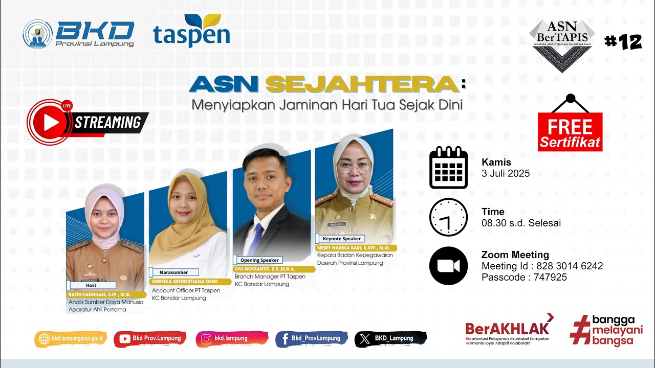 ASN Sejahtera : Menyiapkan Jaminan Hari Tua Sejak Dini | #asnbertapis vol.12
