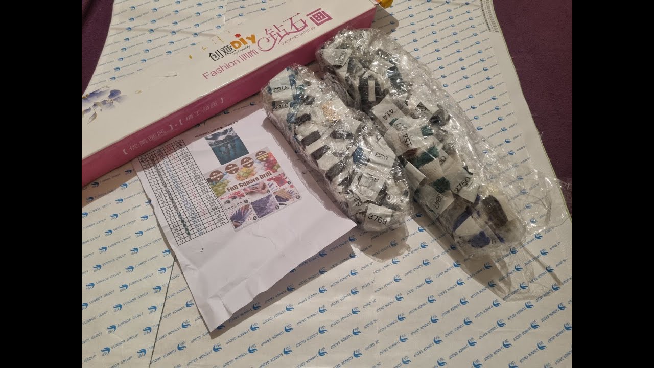 Diamond Painting / Unboxing / Homfun - Ali Express