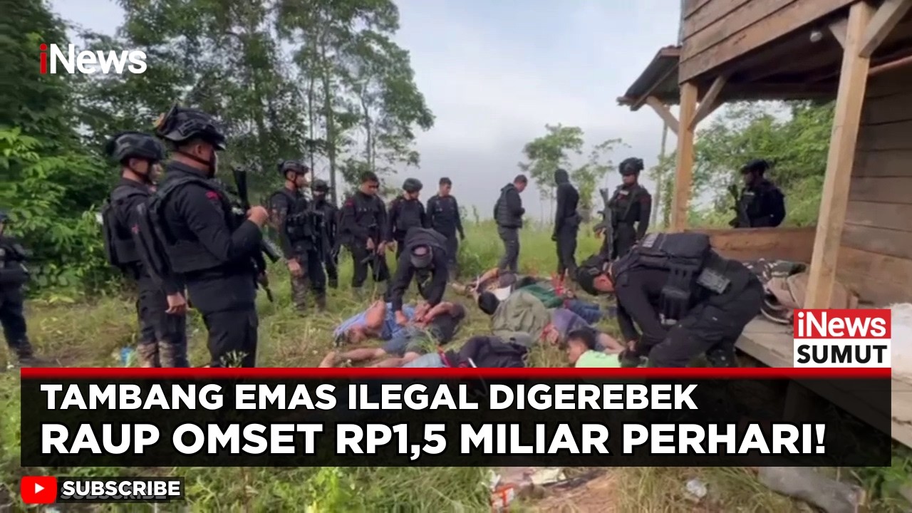 Tambang Emas Ilegal Tapanuli Selatan Raup Rp1,5 Miliar/Hari! Penambang diamankan | iNews Sumut