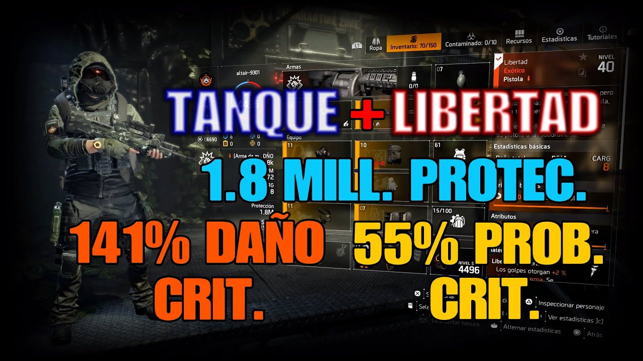 The división 2 | Build PVP | Tanque-DPS | Libertad de kendra | TU 14