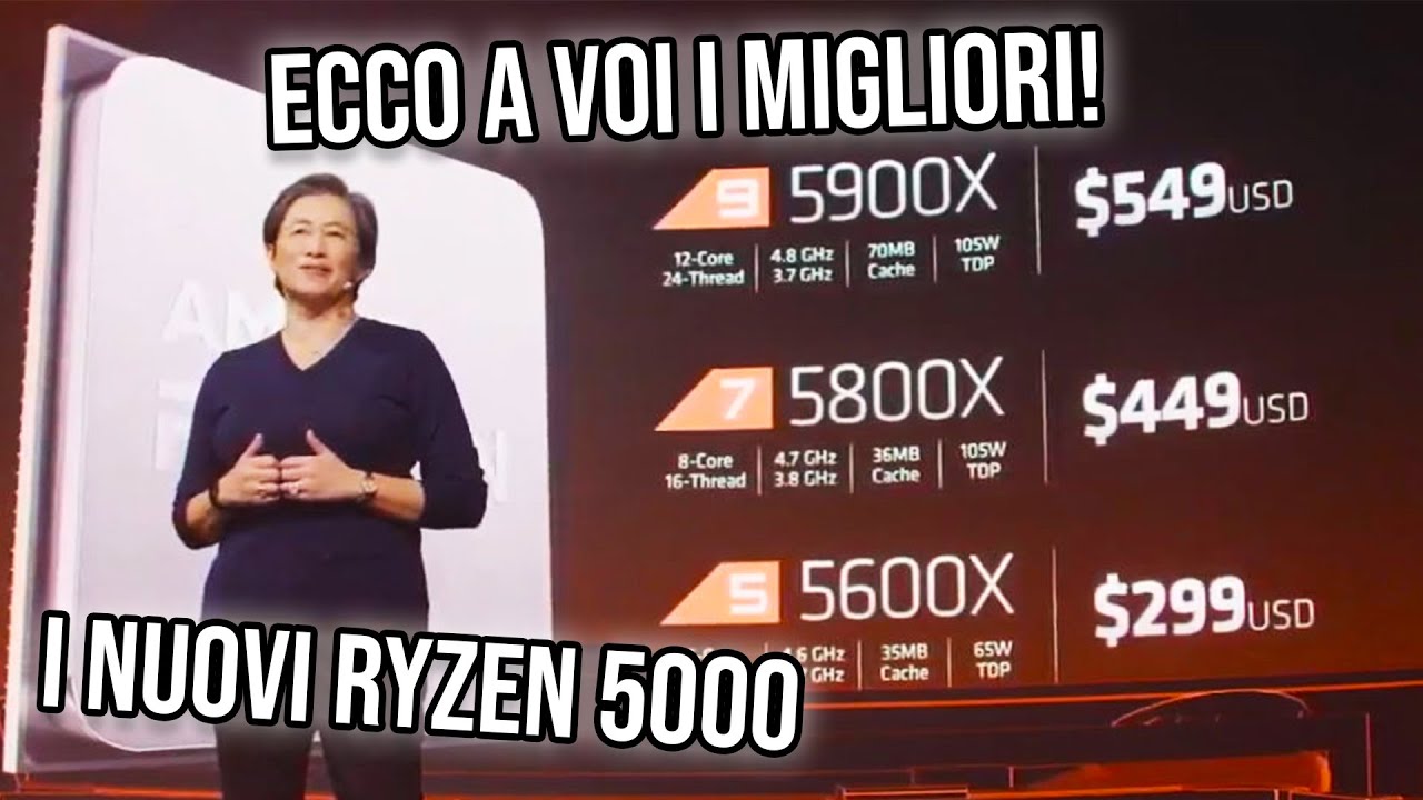 UFFICIALE: I NUOVI AMD RYZEN 5000 SONO I PROCESSORI MIGLIORI DI SEMPRE