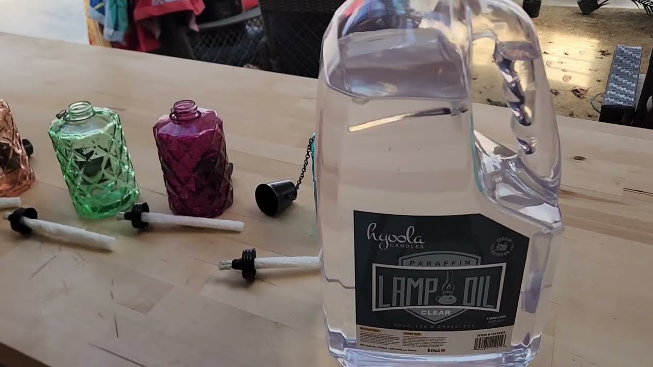 Liquid Paraffin Lamp Oil - Clear Smokeless, Odorless, Ultra Clean Burning Fuel  #outdoorlife