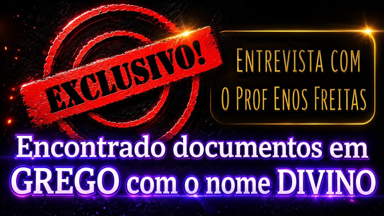Entrevista com o Prof Enos Freitas - Descobertas inéditas!