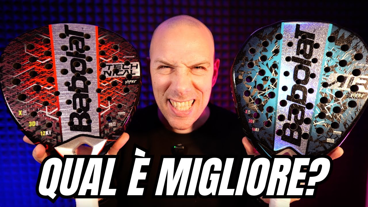 Confronto Babolat Padel: TECHNICAL VIPER 2025 VS AIR VIPER 2025