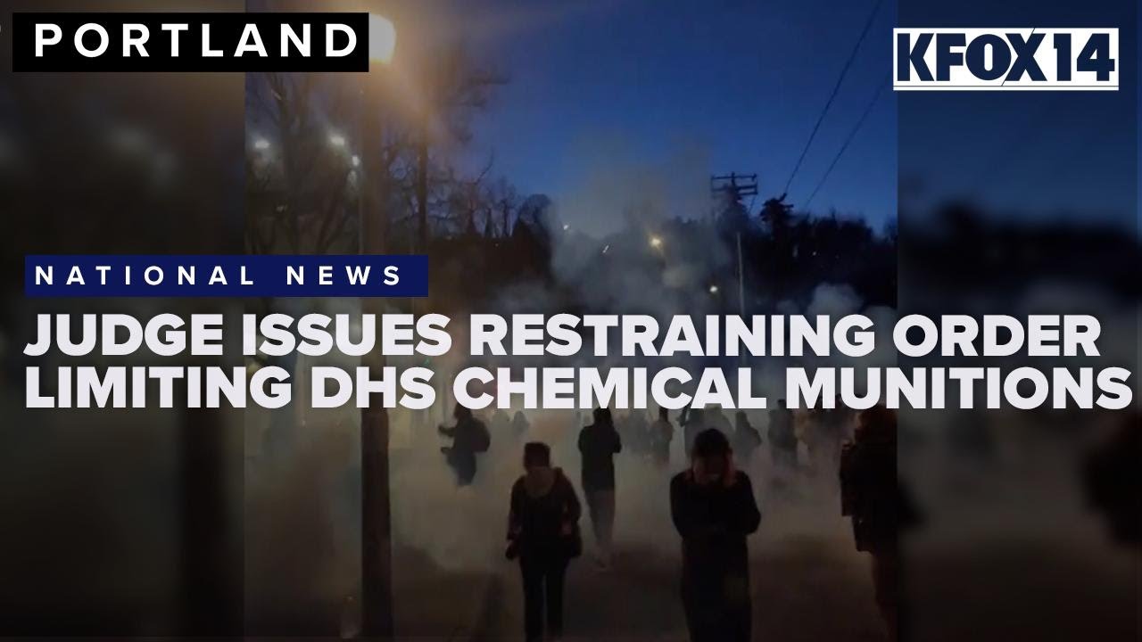 Judge issues restraining order limiting DHS chemical munitions outside Portland ICE site