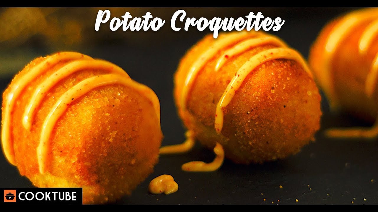Potato Croquettes Recipe | Croquetas | Crispy Potato Croquettes Recipe