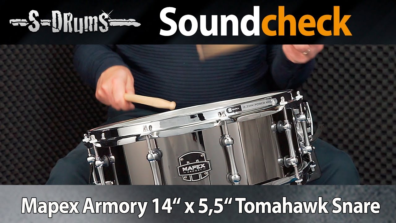 Mapex Armory 14“ x 5,5“ Tomahawk Snare Klang Beispiel