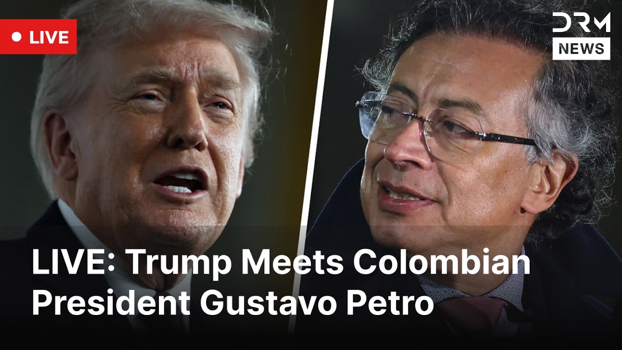 LIVE: Donald Trump Holds Meeting With Colombia&rsquo;s President Petro | DRM News | AC1F