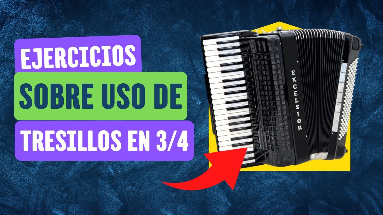 🎹 EJERCICIOS SOBRE TRESILLOS EN 3 4 - MEJORA TU COORDINACION