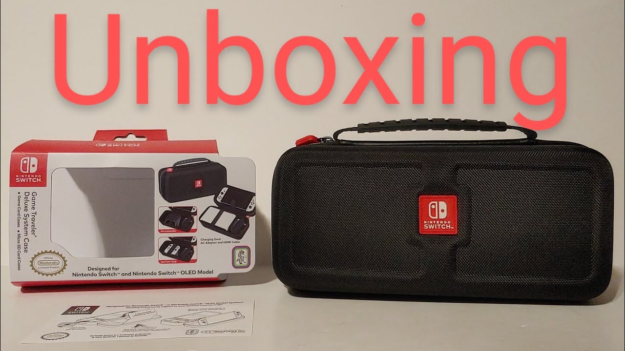 Nintendo Switch Game Traveler Deluxe System Case Unboxing