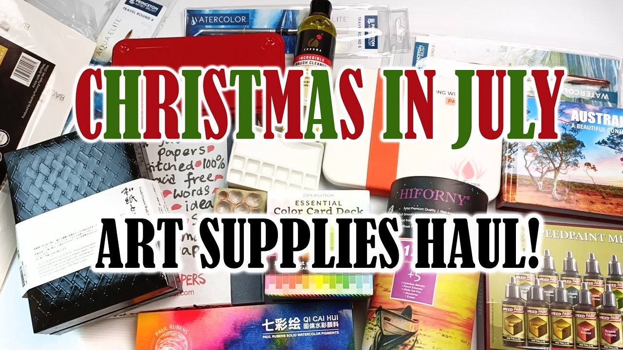 Christmas in July Art Supplies Haul!