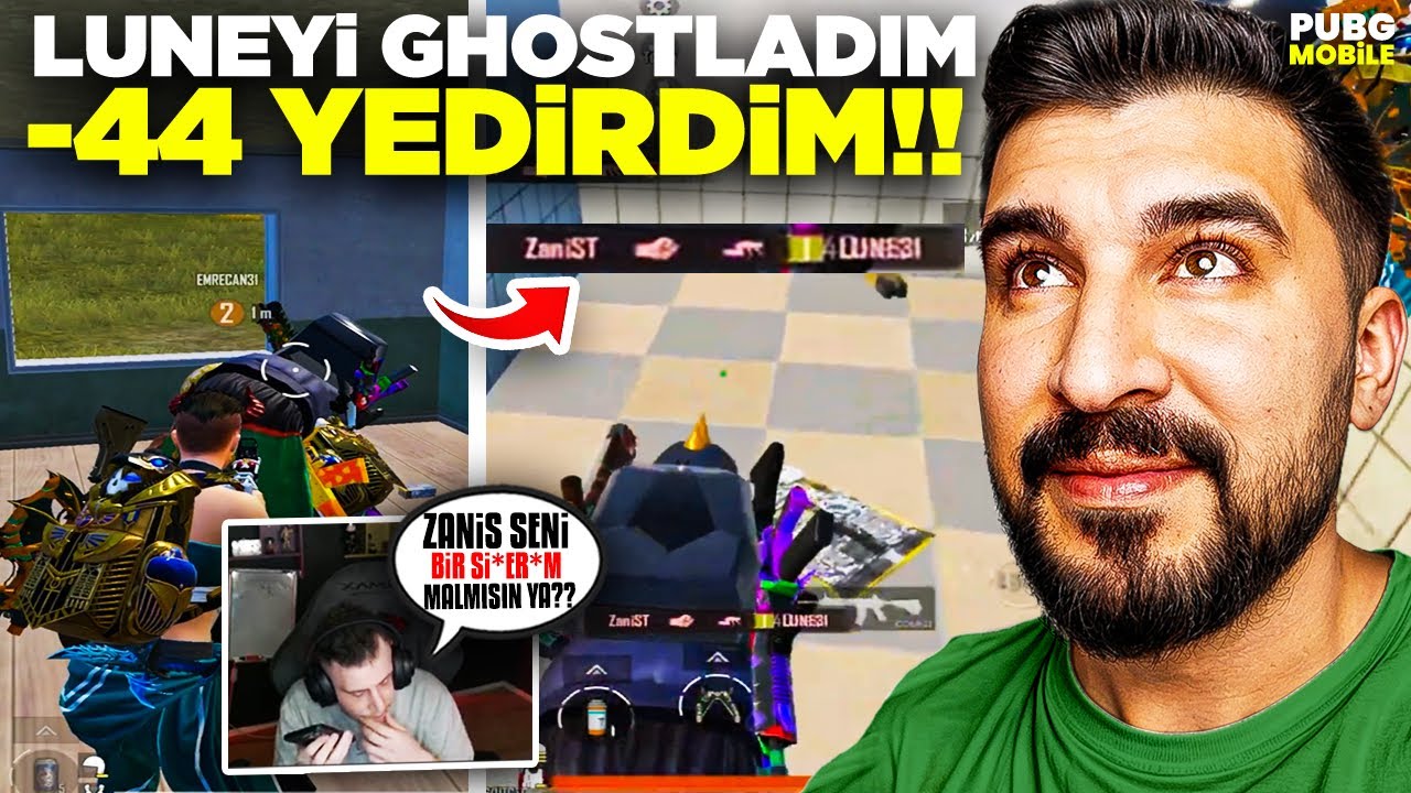 LUNEYİ YAYINDA GHOSTLADIM! SİNİRDEN YAYINI KAPATTI! - PUBG MOBİLE