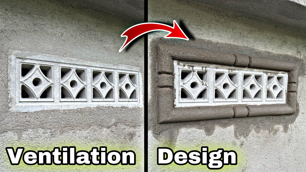 Simple Ventilation Design | Cement Sand And Pipe Design
