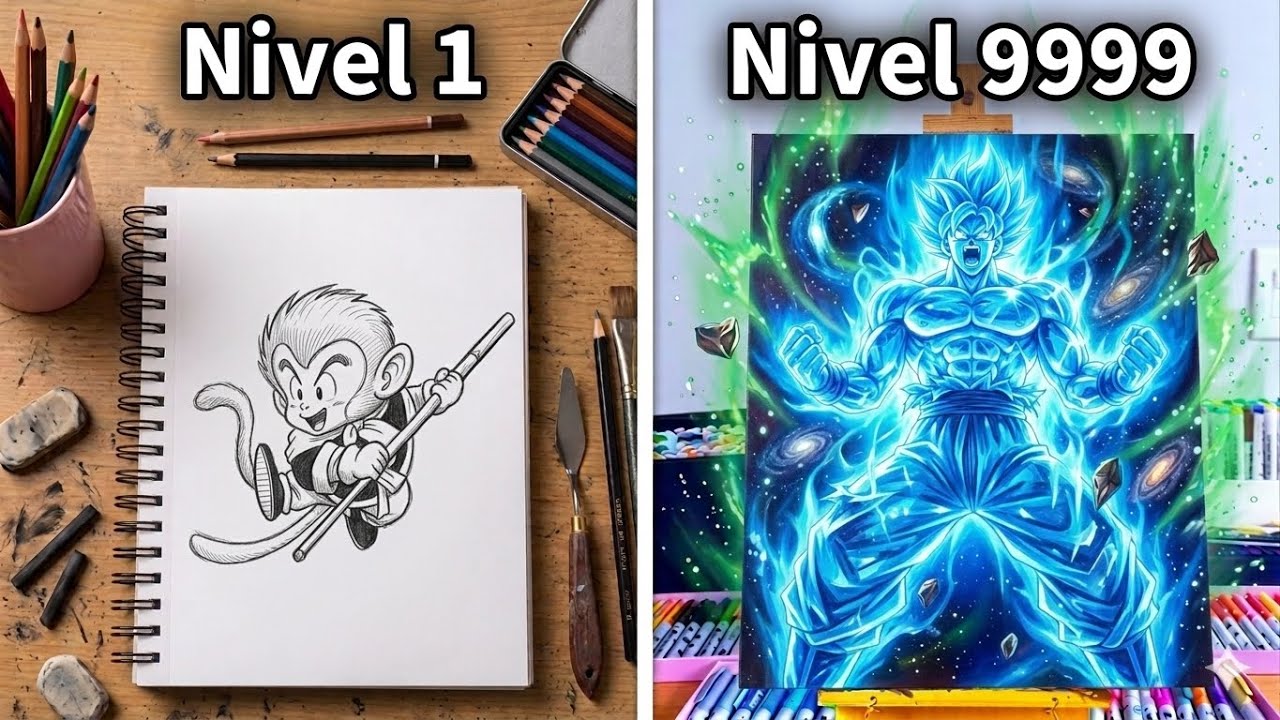 Pinté Todas las 27 Formas de Goku